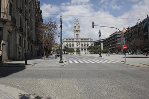 day, eye level view, pavement, Porto, Porto, Portugal, spring, street, sunny, urban