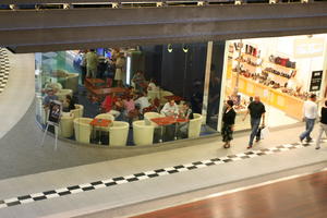 artificial lighting, elevated, group, interior, people, Poland, Poznan, retail, shopping centre, Wielkopolskie