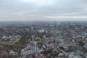 aerial view, city, day, diffuse, diffused light, England, London, overcast, The United Kingdom, urban, winter