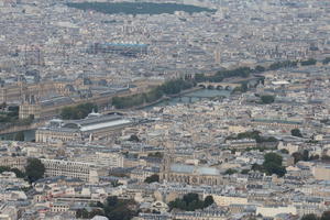 aerial view, autumn, city, cityscape, day, diffuse, diffused light, France, Ile-De-France, Paris