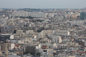 aerial view, autumn, city, cityscape, day, diffuse, diffused light, France, Ile-De-France, Paris