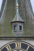 below, clock tower, close-up, day, natural light, Switzerland, window, Zurich