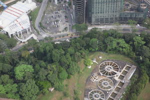 above, aerial view, cityscape, day, elevated, Kuala Lumpur, Malaysia, overcast, tree, vegetation, vent, Wilayah Persekutuan