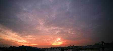 autumn, cloud, dusk, England, evening, eye level view, London, sky, sunset, The United Kingdom