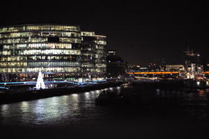 autumn, building, city, cityscape, elevated, England, evening, facade, London, night, river, The United Kingdom