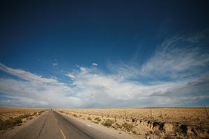 Ayacucho, blue, cloud, day, eye level view, moorland, Peru, road, sky, summer, sunny