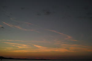 Altocumulus, cloud, Croatia, dawn, dusk, dusk, evening, eye level view, open space, sky, summer, Zadarska