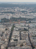 aerial view, autumn, city, cityscape, day, diffuse, diffused light, France, Ile-De-France, Paris