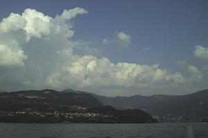 cloud, day, eye level view, Italia , lake, Lombardia, Monte Isola, mountain, summer, sunny