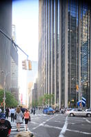 back, building, car, day, eye level view, facade, jeep, Manhattan, New York, people, skyscraper, street, summer, sunny, The United States, walking, woman