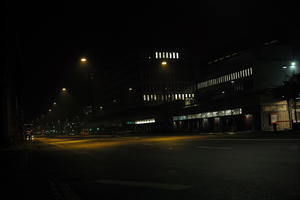 artificial lighting, Copenhagen , Denmark, eye level view, Kobenhavn, night, outdoor lighting, street