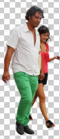 casual, caucasian, couple, cutout, cutout couples, cutout people, day, diffuse, diffused light, eye level view, people, summer, walking