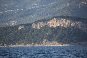 coastline, Croatia, day, eye level view, Makarska, seascape, Splitsko-Dalmatinska, summer, tree, vegetation