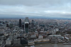 aerial view, city, day, diffuse, diffused light, England, London, overcast, The United Kingdom, urban, winter