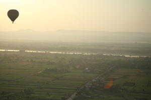 aerial view, balloon, dusk, East Timor, Egypt, Egypt, field, vegetation