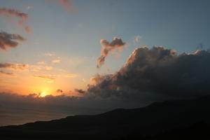 Canarias, cloud, coastline, dusk, elevated, evening, Las Palmas, seascape, sky, Spain, sunset