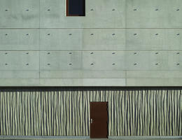 concrete, day, door, facade, sunny, texture, wall