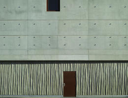 concrete, day, door, facade, sunny, texture, wall