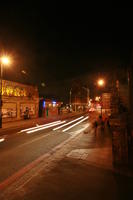 artificial lighting, effect, elevated, England, eye level view, London, night, street, The United Kingdom