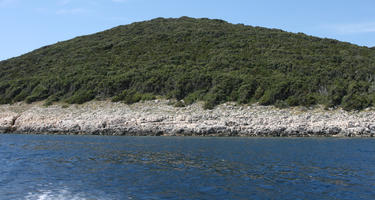 cliffs, coastline, Croatia, day, eye level view, hill, seascape, summer, sunny, woodland, Zadarska