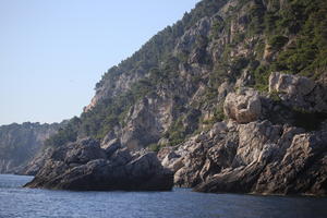 coastline, Croatia, day, eye level view, rockery, seascape, summer, vegetation