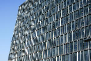 3-point perspective, architecture, below, bright, building, building, day, direct sunlight, England, facade, London, natural light, noon, sunlight, The United Kingdom