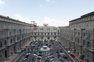 car, city, day, elevated, Italia , Lazio, parking, Rome, summer, sunny, urban