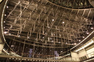 artificial lighting, below, ceiling, interior, Poland, Poznan, shopping centre, structure, Wielkopolskie