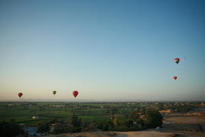 aerial view, balloon, dusk, East Timor, Egypt, Egypt, palm, vegetation