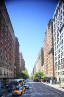 building, car, day, elevated, facade, Manhattan, New York, street, sunny, taxi, The United States