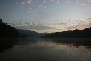 Brunei, diffuse, diffused light, eye level view, natural light, river, summer, tropical, twilight