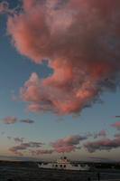 autumn, cloud, Croatia, day, dusk, eye level view, ship, sky, sunset, Zadar, Zadarska