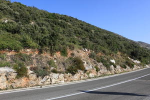 autumn, bright, Croatia, day, Dubrovacko-Neretvanska, Dubrovnik, eye level view, hill, natural light, road, shrubland, sunny