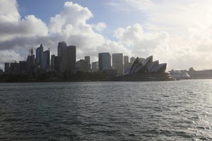 Australia, cityscape, dusk, eye level view, New South Wales, seascape, summer, Sydney, Sydney Opera House