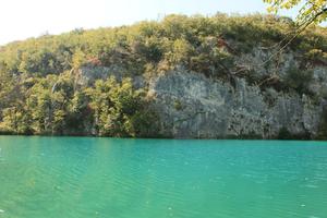 Croatia, day, eye level view, Karlovacka, lake, mountain, sunny, tree, vegetation