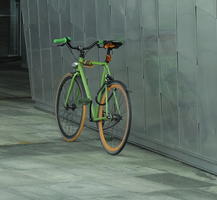 bicycle, Copenhagen , day, Denmark, eye level view, Kobenhavn, overcast