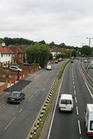 car, day, elevated, England, guardrail, London, natural light, road, The United Kingdom, vegetation