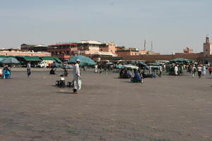 autumn, day, eye level view, group, Marrakech, Marrakesh, middleastern, Morocco, people, square, sunny