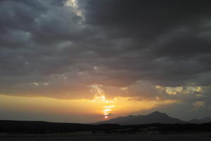 Andalucia, bright, cloud, dusk, eye level view, San Pedro, sky, Spain, summer, sunset