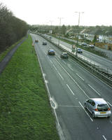 car, cloudy, day, elevated, England, London, road, The United Kingdom, traffic, winter