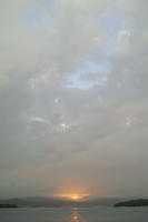 afternoon, Altostratus, autumn, eye level view, natural light, open space, overcast, overcast, sky, sun, sunset, sunset