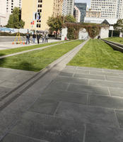 autumn, California, day, eye level view, grass, park, pavement, San Francisco, steps, sunny, The United States