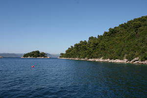 coastline, Croatia, Croatia, day, eye level view, hill, seascape, sunny, tree, vegetation