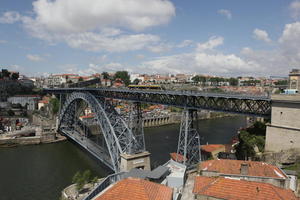 bridge, cityscape, day, elevated, Porto, Porto, Portugal, river, roof, spring, sunny, urban