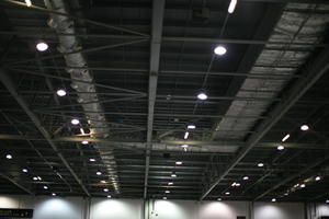 artificial lighting, below, ceiling, England, hangar, indoor lighting, indoors, interior, light, London, The United Kingdom