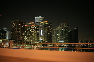 artificial lighting, cityscape, eye level view, facade, Florida, Miami, night, The United States, winter