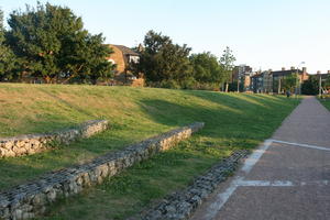 day, dusk, England, eye level view, golden hour, grass, London, park, path, summer, sunny, The United Kingdom