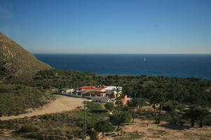 Calpe, day, elevated, greenery, palm, seascape, shrubland, Spain, sunny, tree, Valenciana