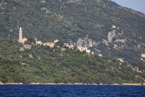 coastline, Croatia, day, eye level view, Makarska, mountain, seascape, Splitsko-Dalmatinska, summer, tree, vegetation, woodland