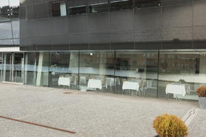 Copenhagen , day, Denmark, eye level view, facade, glass, Kobenhavn, overcast, pavement, restaurant, winter